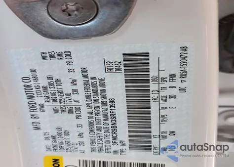 2025 Ford Bronco Sport Big Bend z USA, uszkodzony, nr VIN 3FMCR9BN3SRF13998